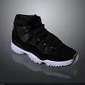 Black High Top Sneakers With White Sole Stylish Lace Up Design Modern Casual Footwear