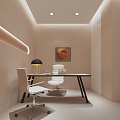 The negotiation room cream office negotiation room medical beauty conference 3d model