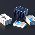 Stacks of Books Featuring Various Colorful Covers and Modern Design Elements