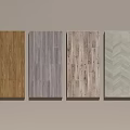 Wooden Flooring Samples Showcasing Various Styles Colors Textures And Herringbone Pattern 3d model