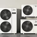 Midea Air Conditioner Fan Units With Multiple Models And Modern Design 3d model