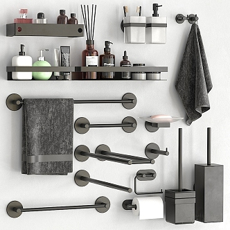 Modern Bathroom Supplies 3d model