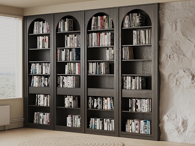 Modern bookcase model