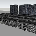Modern Residential Community With High Rise And Low Rise Building Exteriors