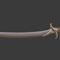 Ancient Weapons Collection Featuring Halberds Bow Daggers Scimitar and Shield 3d model