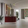 SPA Sauna Luxury Interior Design With Modern Relaxation Space And Decorative Plants