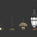 Diverse Lighting Fixture Set With Various Pendant Lamps Wall Lights And Decorative Designs