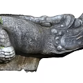 Chinese ancient building drainage beast head 3 scan 3d model