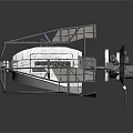 Spacecraft Design For Cosmic Exploration With Solar Panels And Thrusters