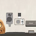 Stylish Audio Speakers Collection With Wooden Wall Mounted Marshall And Modern Design Styles