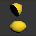 Fresh Yellow Lemons With Whole And Sliced Fruit On Dark Reflective Surface