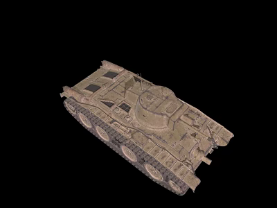 Military Vehicle Tank Armored Tracked Design For Combat Use 3d model