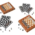 Stylish Chess Board Games With Various Designs Wooden Star Shaped Boards And Chess Pieces