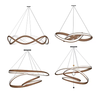 Modern chandelier ring chandelier living room chandelier dining room chandelier 3d model