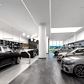 Car Dealership Showroom With Modern Design And Car Displays