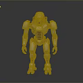 Futuristic Humanoid Mecha Character With Detailed White Armor And Mechanical Structure