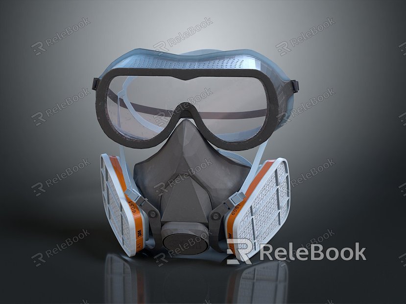 Gas Mask Science Fiction Gas Mask Gas Mask Respirator Breathing Mask Biochemical Mask Science Fiction Mask model