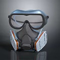 High Quality Tactical Gas Mask With Goggles For Military Weapon Operators Protective Gear