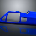 Blue Car Door Panel Automotive Part With Detailed Design And Smooth Surface