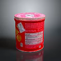 Red Tin Can With Nutrition Label Red Lid And White Sachet