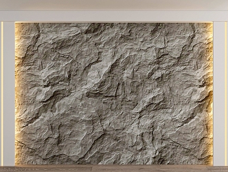 rubble background wall 3d model