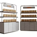 Shelf Storage Rack Bread Shelf Take-out Shelf Decoration Shelf Cake Cabinet 3d model