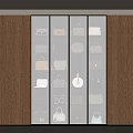 Elegant Luxury Bag Collection On Illuminated Display Shelf With Various Styles And Colors