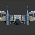Mechanical Gorilla Character With Jet Wings And Gun In Metallic Armor Design