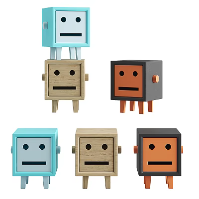 Modern Stool Smile Stool 3d model