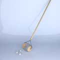 Shuttlecock Picker Upper Sports Equipment With Long Wooden Handle And Metal Basket For Badminton Training