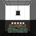 Modern Front Desk Reception Front Desk 3d model