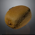 Fresh Ripe Kiwi Fruit With Fuzzy Brown Skin On Dark Background
