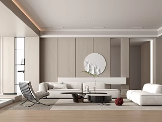 modern living room 3d model