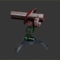 laser tower turret turntable sci-fi tower defense game tower defense sci-fi turret game turret game turret 3d model