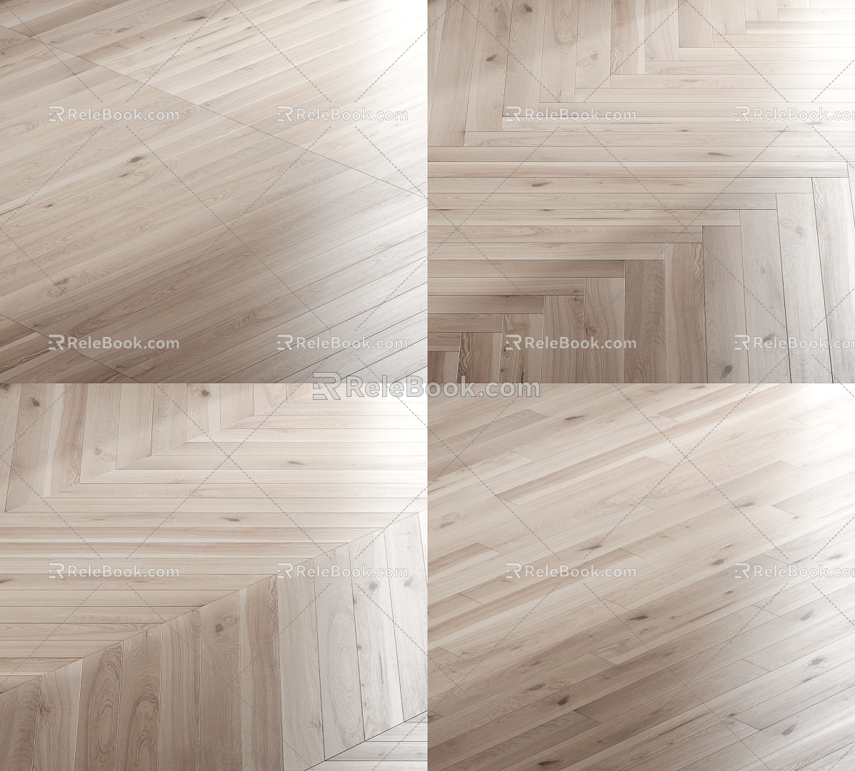 Modern Flooring Wood Flooring 3d model