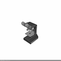 Professional Black Binocular Laboratory Microscope With Adjustable Stage And Optical Lenses