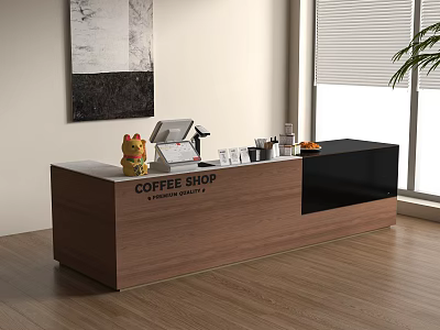 Modern Cashier 3d model