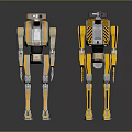 Robot Assistant Small Robot Butler Robot Butler Figure Game Figure 3d model