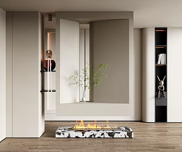 Modern Entrance Shoe Cabinet 3d model