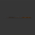 Classic Hunting Shotgun With Wooden Stock And Metal Barrel On Dark Surface