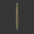 Golden Pendant with Intricate Woven Design as Stylish Daily Life Accessory