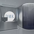 Modern Front Desk Lounge Front Desk 3d model
