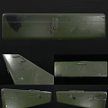 Vintage Green Hardware Tools Storage Box With Metal Latches And Handle
