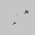 Advanced Stealth Fighter Jet With Grey Camouflage Aerodynamic Design And Military Cockpit