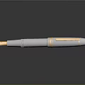Elegant White Pen With Gold Accents Modern Design For Daily Use