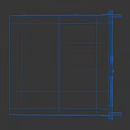 Gray Rectangular Enclosure Component With Smooth Surface And Structural Edges