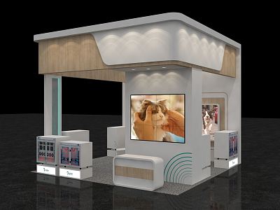 Modern Exhibition Booth 3d model