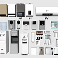 Various Household Electrical Appliances Including Water Heaters Dispensers And Different Styles For Daily Use