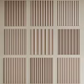 Various Decorative Wall Panels With Different Striped Patterns For Home Interior