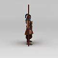 Game Chibi Anime Game Figure Man Warrior 3d model